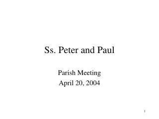 Ss. Peter and Paul