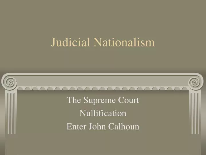 judicial nationalism