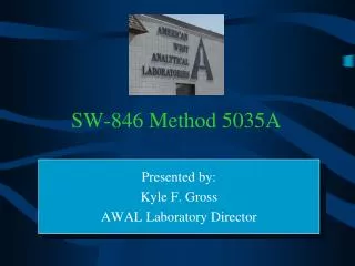 SW-846 Method 5035A