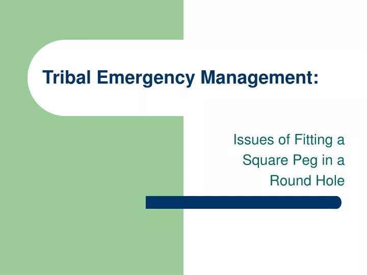 tribal emergency management