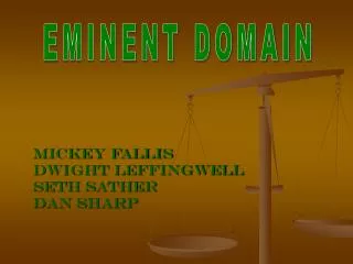 Mickey Fallis Dwight Leffingwell Seth Sather Dan Sharp