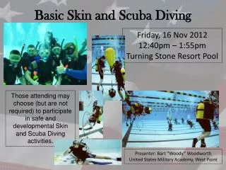 Basic Skin and Scuba Diving