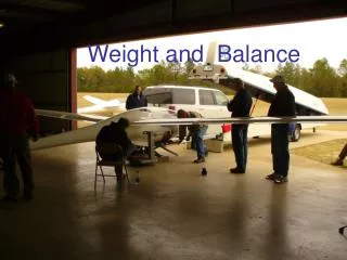 Weight and Balance