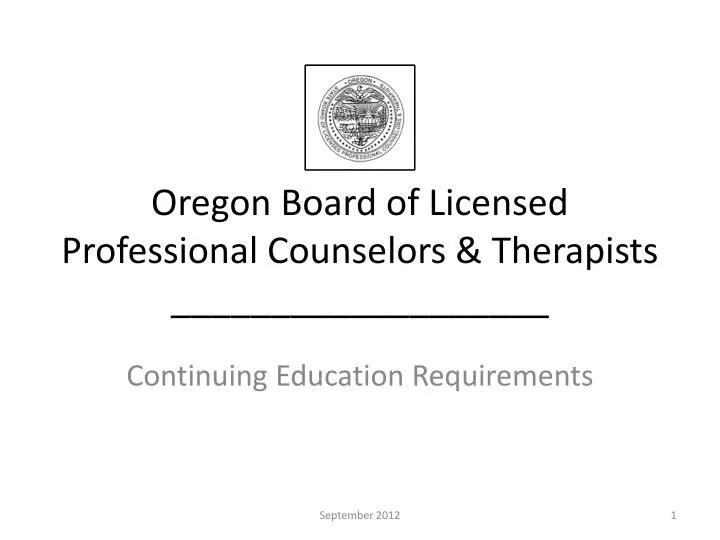 oregon board of licensed professional counselors therapists
