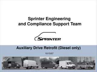 Auxiliary Drive Retrofit (Diesel only)
