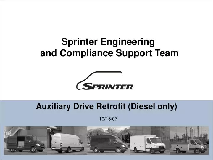auxiliary drive retrofit diesel only