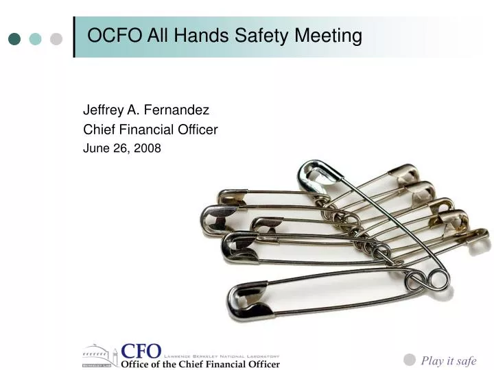 ocfo all hands safety meeting