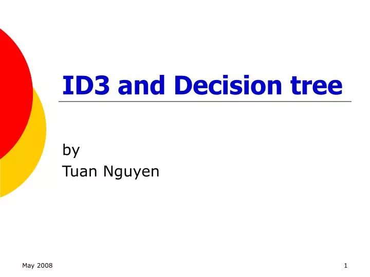 id3 and decision tree