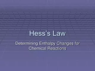 hess s law