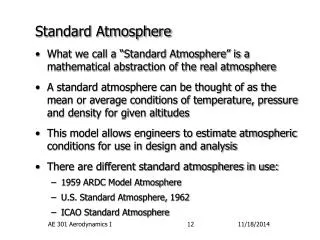 Standard Atmosphere