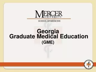 Georgia Graduate Medical Education (GME)