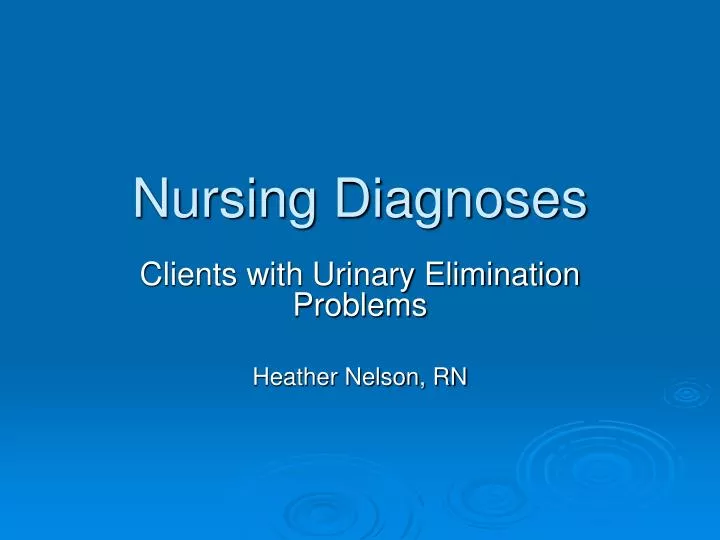 nursing diagnoses