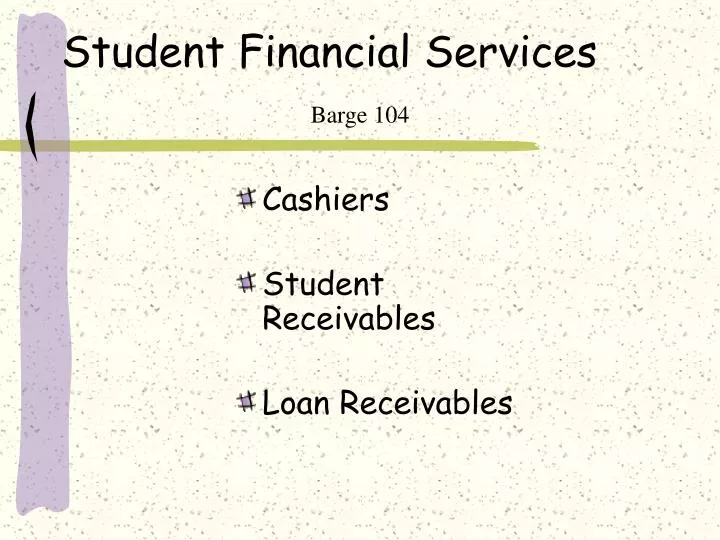 student financial services