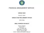 FINANCIAL MANAGEMENT SERVICE - slide 1