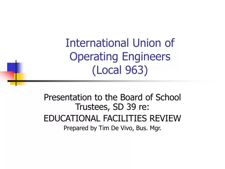 international union of operating engineers local 963