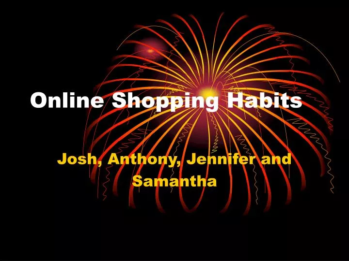 online shopping habits