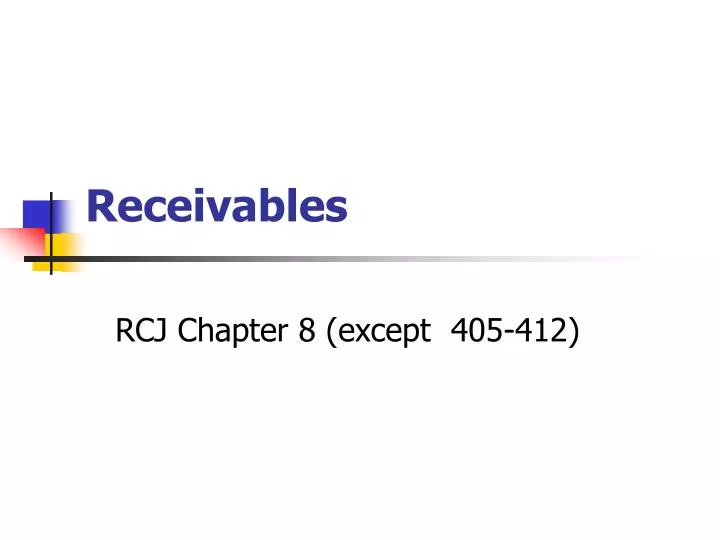 receivables