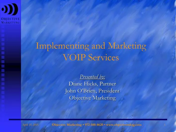 implementing and marketing voip services