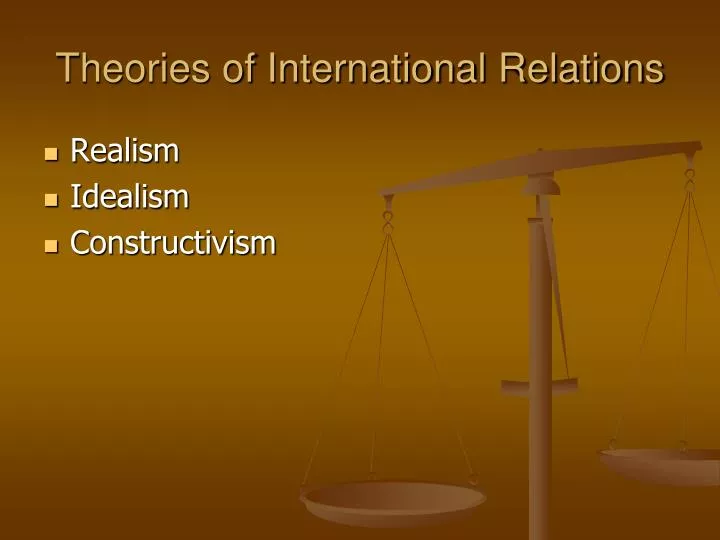theories of international relations