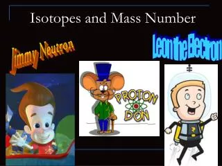 isotopes and mass number