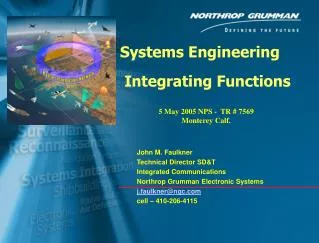 Systems Engineering Integrating Functions