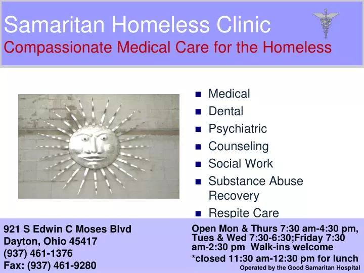 samaritan homeless clinic compassionate medical care for the homeless
