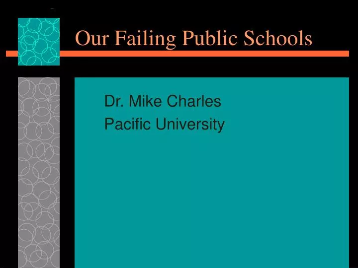 our failing public schools