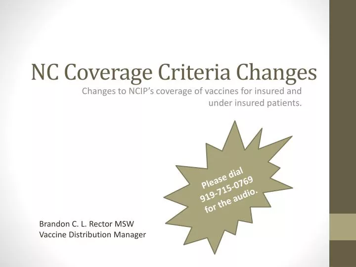 nc coverage criteria changes