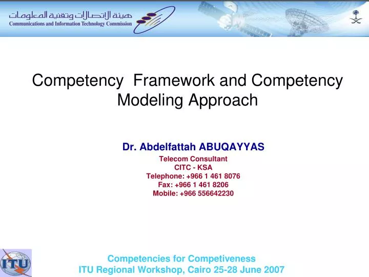 competency framework and competency modeling approach