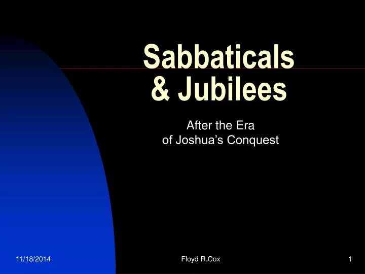 sabbaticals jubilees
