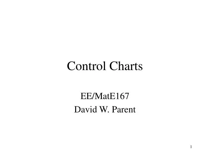 control charts