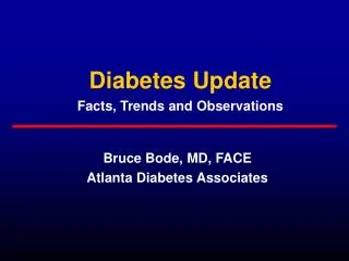 Diabetes Update