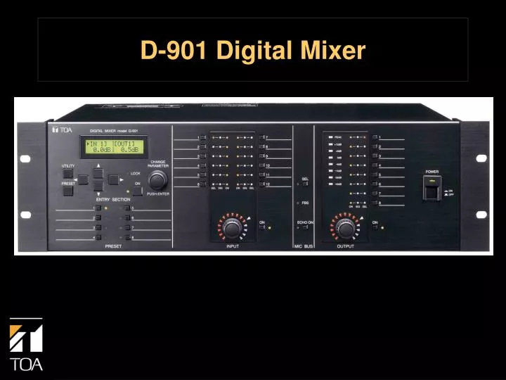 d 901 digital mixer
