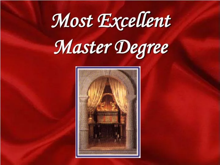 most excellent master degree