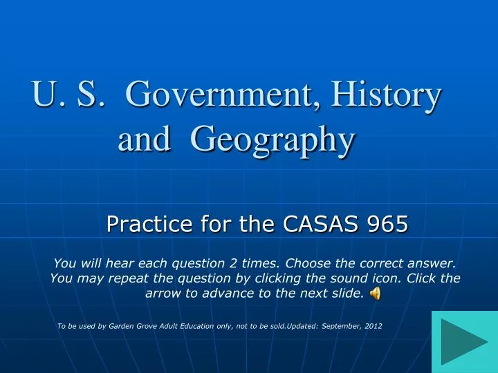 u s government history and geography