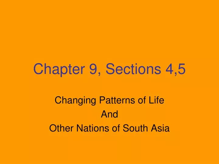 chapter 9 sections 4 5