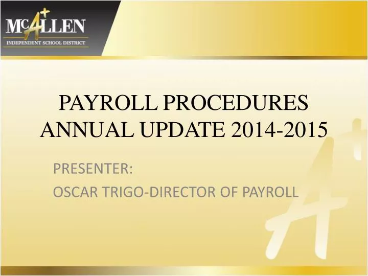 payroll procedures annual update 2014 2015