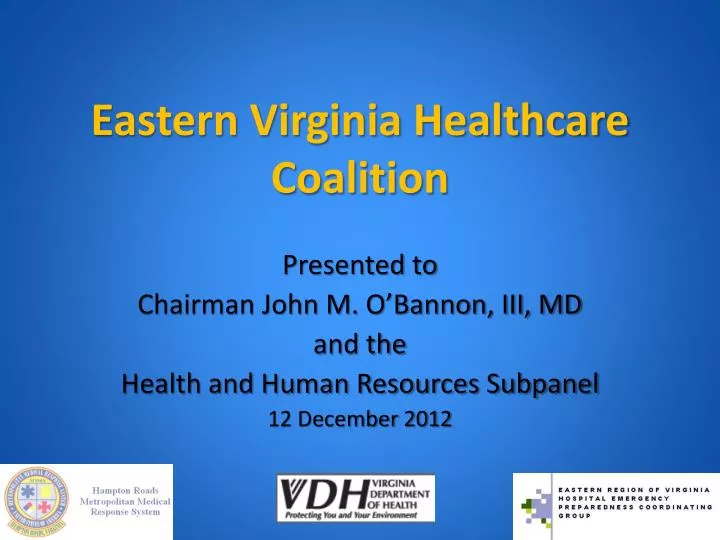 eastern virginia healthcare coalition