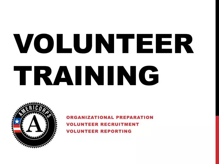 volunteer training
