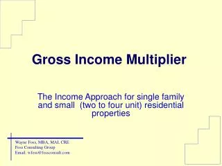 Gross Income Multiplier