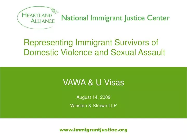 representing immigrant survivors of domestic violence and sexual assault