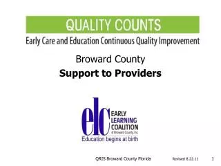 Broward County Support to Providers