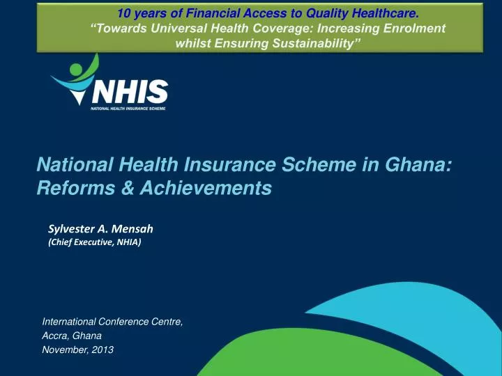 national health insurance scheme in ghana reforms achievements