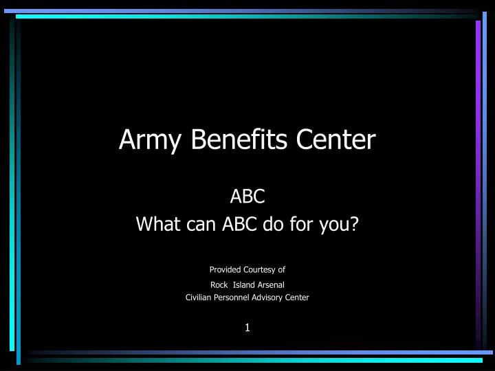 army benefits center