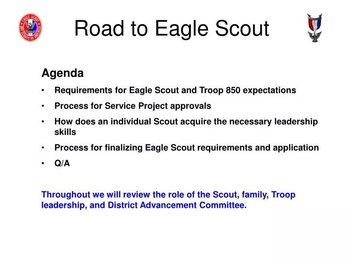 road to eagle scout