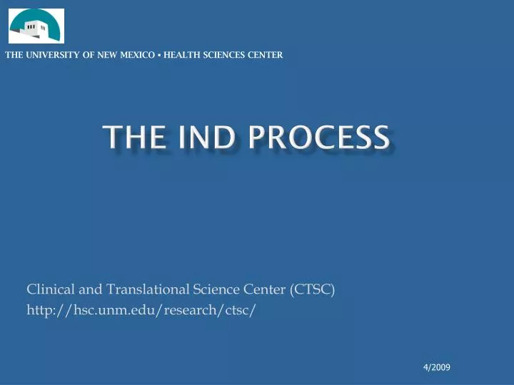 the ind process