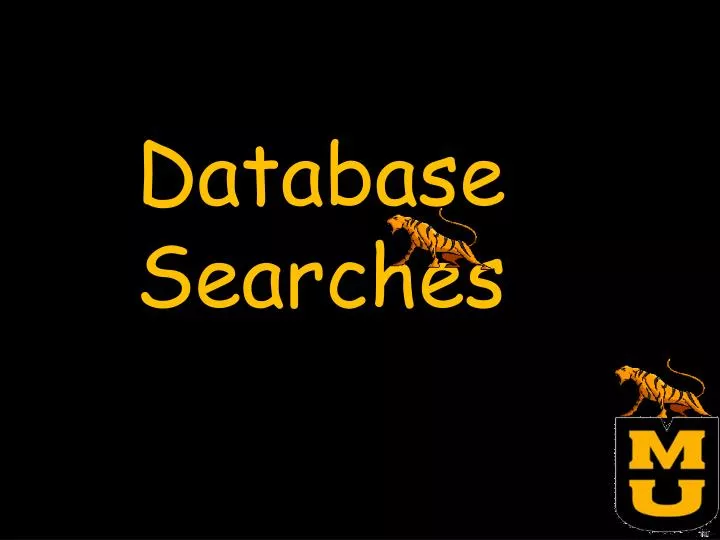 database searches
