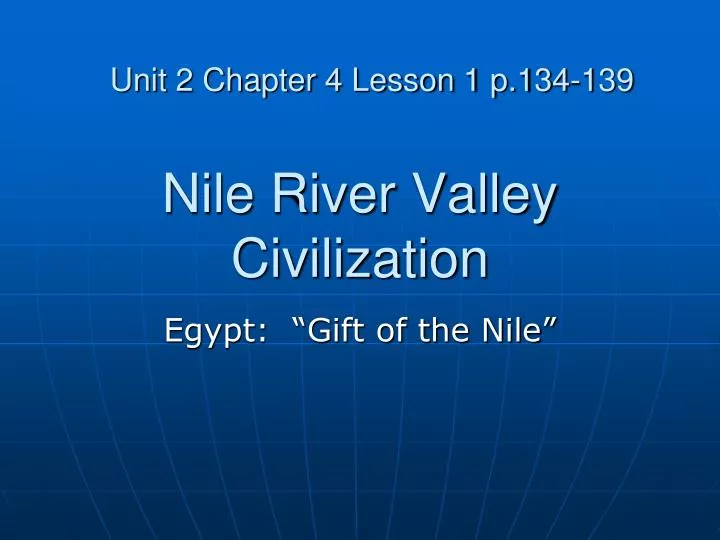 nile river valley civilization