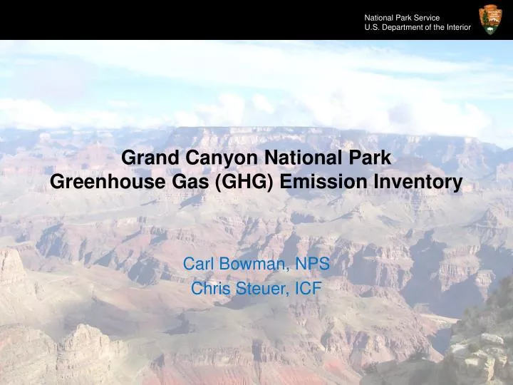 grand canyon national park greenhouse gas ghg emission inventory