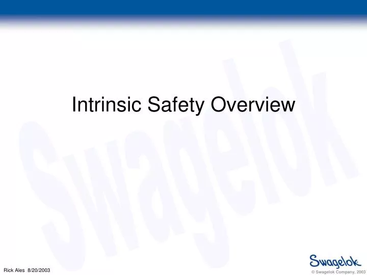 intrinsic safety overview